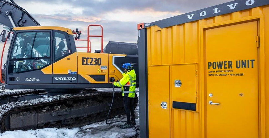 VOLVO CONSTRUCTION EQUIPMENT GÖR LADDNINGEN MER FLEXIBEL MED MOBILT KRAFTAGGREGAT